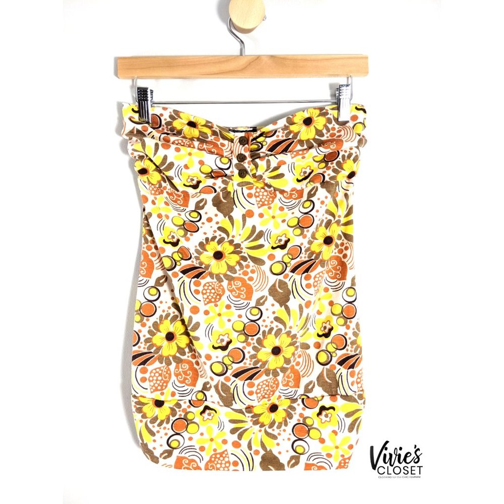 Wet Seal Floral Tunic Tube Top Size Medium